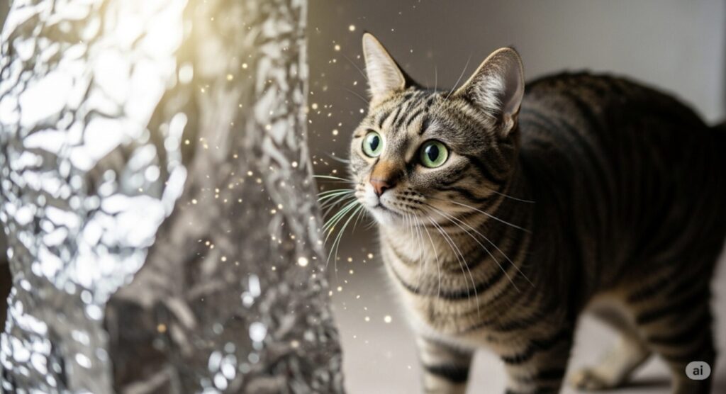 光や音にびっくりする猫の心理とは